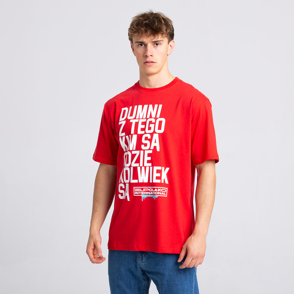 El Polako DUMNI INTERNATIONAL T-Shirt Czerwony