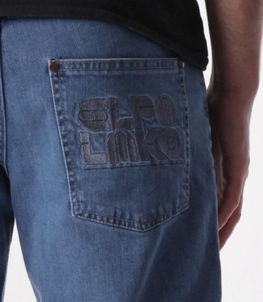 El Polako-ELPO Slim Jeans Spodnie Jasne Spranie