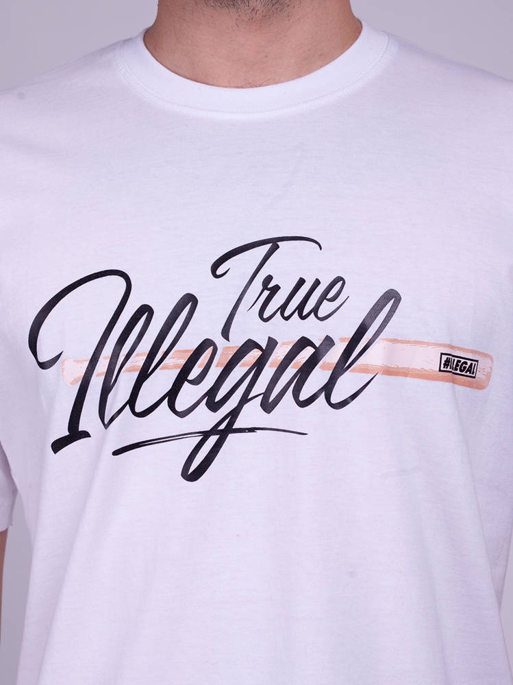 Illegal TRUE T-Shirt Biały