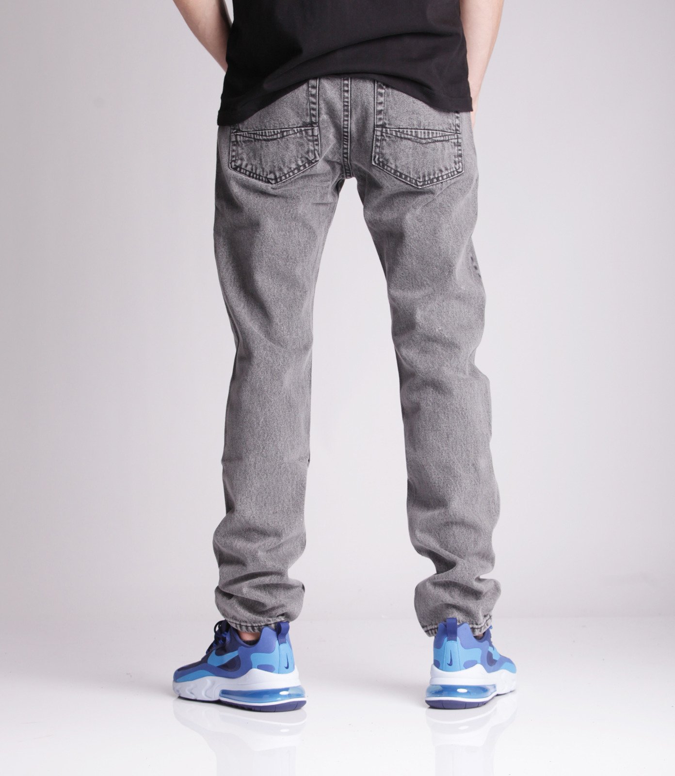 Mass DOPE Jeans Tapered Fit Black Stone Washed