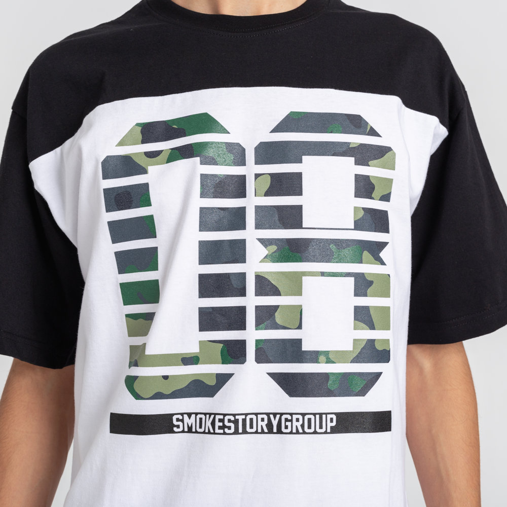 SmokeStory-08 Green Moro T-Shirt Czarna Góra