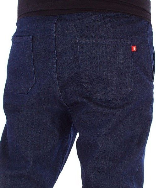 SmokeStory-Jeans Stretch Straight Fit Guma Spodnie Jeans Dark