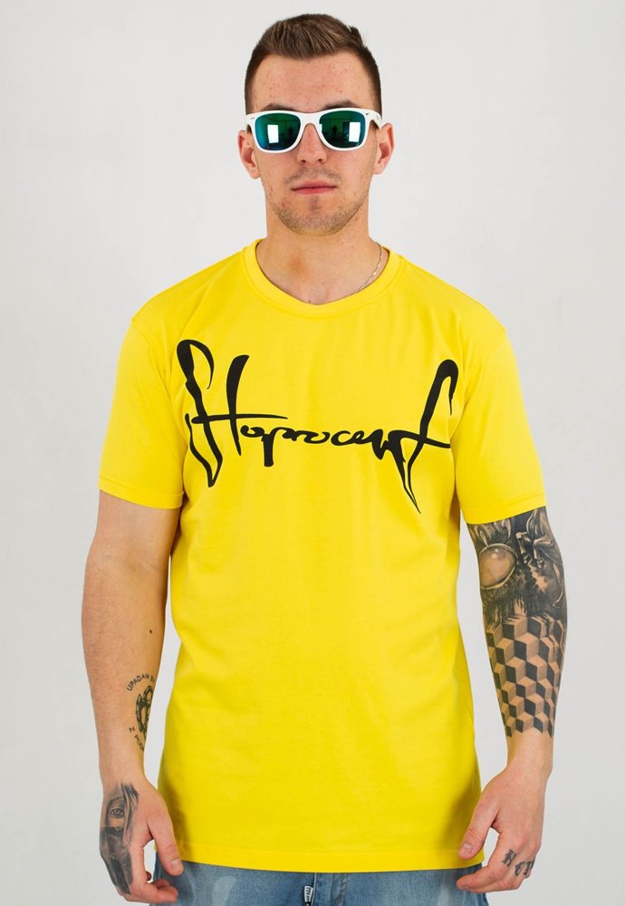 T-shirt Stoprocent Slim Base Tag żółty
