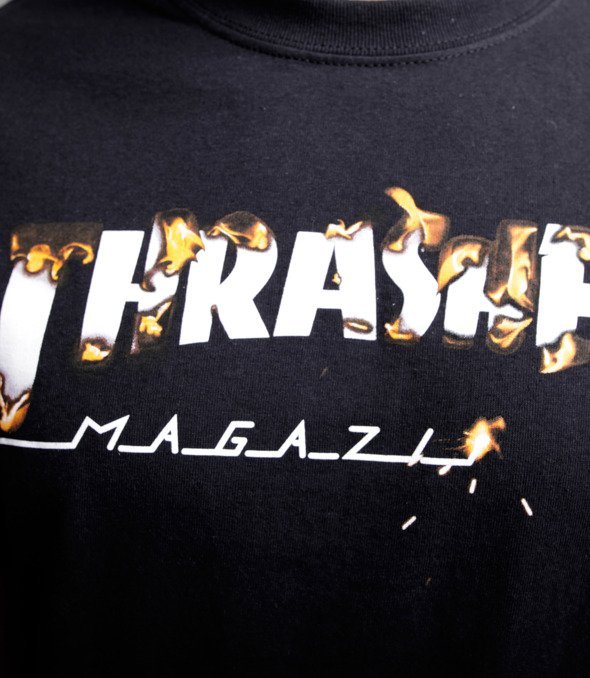 Thrasher Intro Burner T-Shirt Czarny