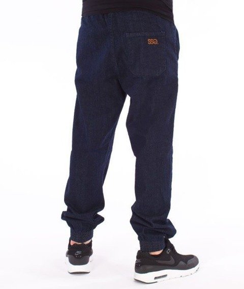SmokeStory-Tag Jeans Jogger Regular Guma Spodnie Dark Blue