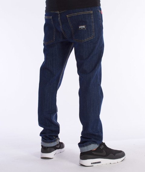 Unhuman-Klasyk Stretch Slim Spodnie Jeans Blue